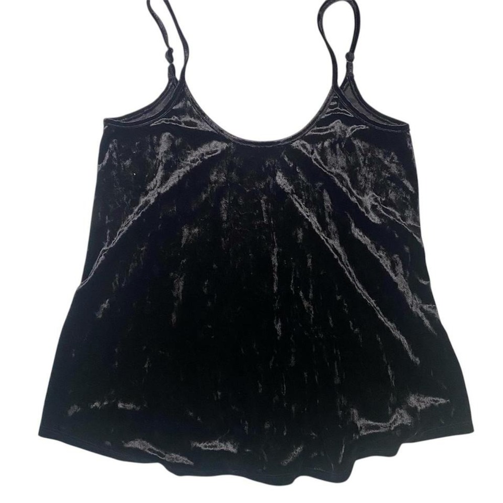 APT. 9 Black‎ Velvet Tank Top Cami Sleeveless XS Extra Small